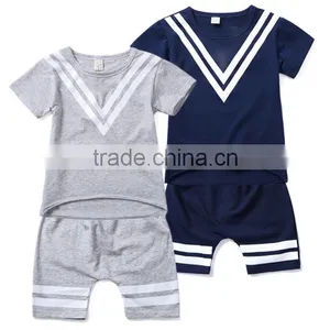 Wholesale Fashion High Quality Cute Print Girls' Clothing Set Children Summer Clothes Set thumbnail-1