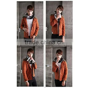 Korean Latest American Flag Creative Stitching Design Warm Knitting Scarf,hijab Scarf Fashion Scarves thumbnail-4