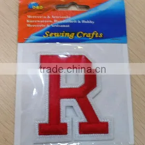 D&D Embroidery Iron on Patches R Design Letters Patch(18500-L) thumbnail-1