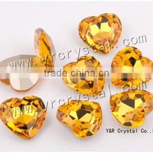4827 Crystal Beads 28mm Heart Glass Gemstone thumbnail-1