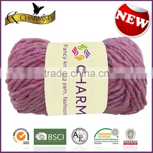 Charmkey Multicolor Dot Blended Yarn Acrylic Knitting Yarn Melange Roving Yarn for Sweaters thumbnail-4