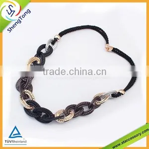 Customized Necklace Your Design is Welcomed Colored Plastic Chain Link Necklace thumbnail-1