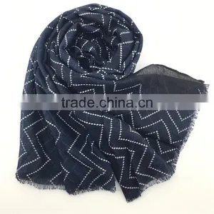 Wave Printed Women Shawl Scarf thumbnail-4