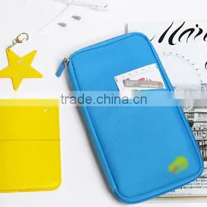 Travel Flat Credit Card Money Passport Handy Fabric Case Holder Wallet thumbnail-2