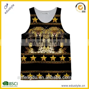 2015 New Mens Tank Top Wholesale Sublimation Tank Top/custom Gym Tank Top thumbnail-3