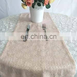 Graceful Sequin Coral Table Runner thumbnail-3