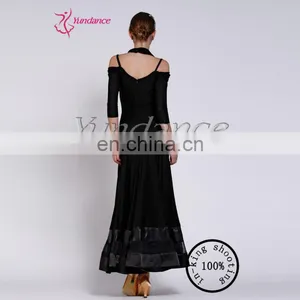 M-38 High Quality Professional Customized Dancing Waltz Practice Dress thumbnail-3