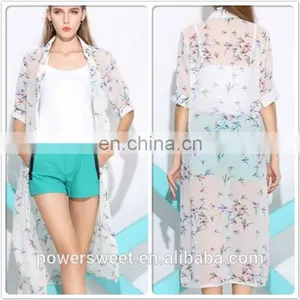 Vintage Retro Women Ethnic Floral Loose Style Kimono Cardigan Jacket Coat Tops thumbnail-1