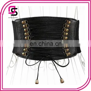 Wholesale Newest Desgin Extra Wide Belt Waist Cincher Corset Belt With Rivet thumbnail-1