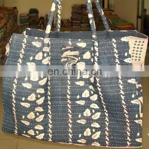 Traditional Kantha Work Multi Cotton Leather Women Shoulder Bag thumbnail-2
