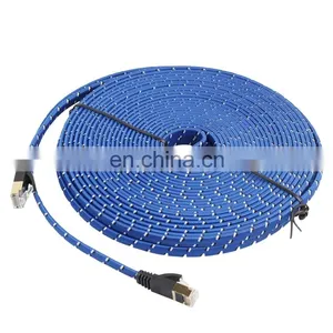 20m Gold Plated CAT-7 10 Gigabit Ethernet Ultra Flat Patch Cable for Modem Router LAN Network Fiber Optical Cable thumbnail-1