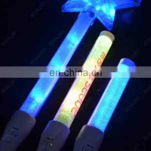 Custom Logo Printing Cheering Red Heart Shaped LED Party Glow Sticks thumbnail-5