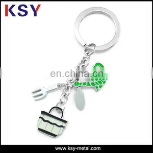 Hot Sell Costom Engraved Metal Keychains With Bag thumbnail-5