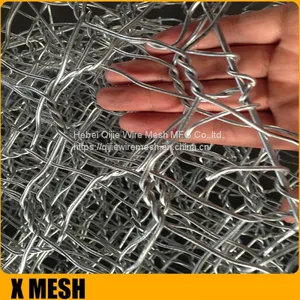 Hexagonal Wire Mesh Wall Basket , 2x1x1meters Wire Cages For Rock Retaining Walls thumbnail-1