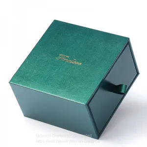 Fashion Design Sliding Paper Jewelry Set Box Custom Logo Cardboard Drawer Jewelry Box for Necklace, Earrings, Ring, Bracelet, Pendant thumbnail-3