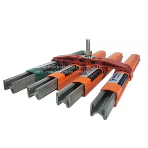 March Galvanized Steel 60A 100A 125A Gantry Crane Conductor Bus Bar System thumbnail-5