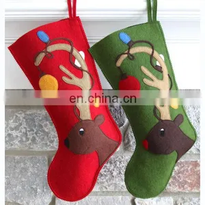 Christmas Felt Crafts Hanging Big Sock Decoration for Child thumbnail-1