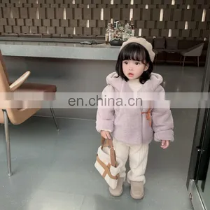 3352/Newest Winter Warm Cony Hair Thicken Jacket With Fleece High Quality Wholesale Kids Coats thumbnail-5