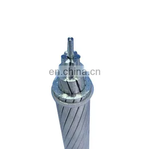 BS 215-2 ACSR 60mm2 Mink Overhead Ground Wire Aluminum Conductor Strands Aluminum Clad Steel Core Reinforced Bare Conductor thumbnail-1