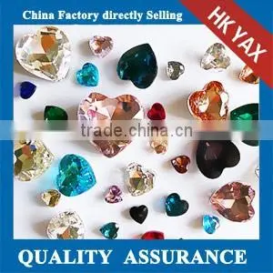 0711C 2015 New Arrvial China Supplier Heart Chaton Glass Strass, Chaton Glass Strass Point Back, Chaton Glass Strass Wholesale thumbnail-1