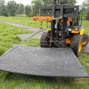 Durable Heavy Duty Polyethylene Ground Protection Mats Construction Road Slabs thumbnail-3