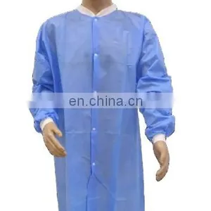 Disposable SMS Lab Coat With Knit Collar and Cuffs thumbnail-1