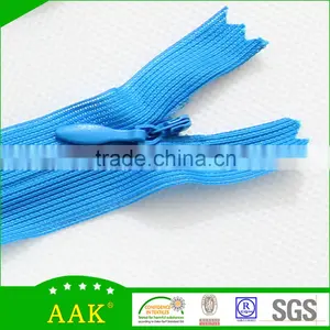 Apparel Zippers Korea for Clothing 3# Invisible Zippers With Water Drop Puller Quality Choice thumbnail-5