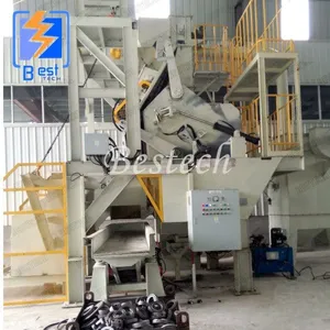 Automatic Tilting Drum Shot Blasting Machine for Cast Iron Surface Cleaning thumbnail-4