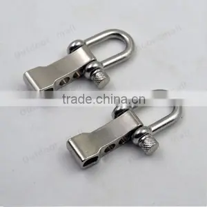 2 Pcs Alloy Adjustable Paracord Buckle U-shaped Survival Shackle thumbnail-2