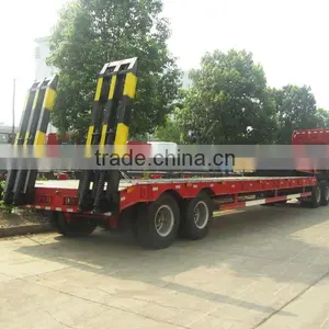 2 Axles Low Bed Truck Trailer thumbnail-1