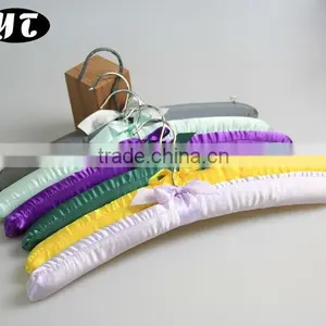 HA1061 Satin Padded Cloth Hanger for Dress thumbnail-1