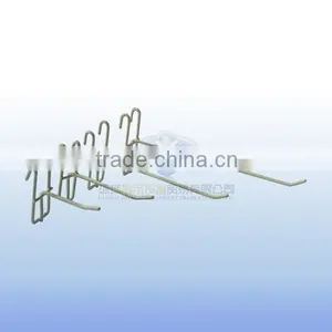 Metal Chrome Display Hanging Gridwall Hook for Supermarket Use thumbnail-1