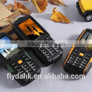 IP67 Waterproof Rugged Phone X6000 6000mah Big Battery Power Bank Dual SIM Card Hightlight Torch Rugged Phone thumbnail-1