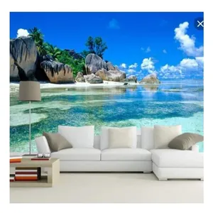 Luxury Flower Mosaic Pattern Designs Wallpaper Murals, Wall Mural 3D Flower Wall Paper For Home Decor Drop Ship thumbnail-3
