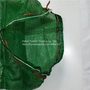 UV Treated PP Tubular Circular Leno Mesh Bag For Firewood/Drawstring Vegetable Fruit Package Mesh Net Sacks thumbnail-1