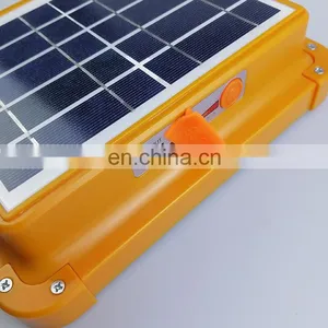 Good Quality Cold and Warm White Light Warning Light Can be Hung Portable Outdoor Solar Charging Spotlight thumbnail-4