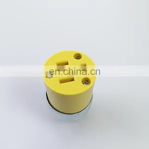 Hot Selling Yellow Socket Copper Accessories Chrome Plated Electric Plug Socket thumbnail-1
