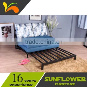 Leisure Fabric Metal Loveseats Sofa Bed thumbnail-2