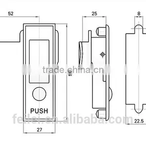 Push Bottom Plane Lock Rod Control Plane Lock thumbnail-5