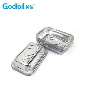 Rectanglar Aluminum Foil Container Wrinkle Wall Container thumbnail-5