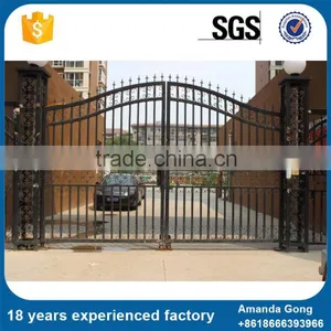 Customized Hot-Dip Galvanized Wrought Garden Iron Gate thumbnail-2