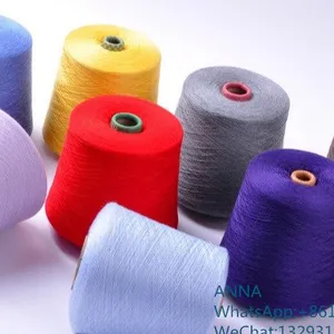 Raw White 100% Combed Compact Cotton Ring Spun Yarn For Knitting And Weaving thumbnail-1