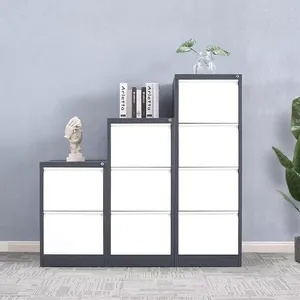 Metal Storage Office 2 3 4 Drawers Office Cabinet Steel Filing Vertical Drawer Filing Cabinet for Home Office School Equipment thumbnail-4