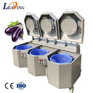 Automatic Stainless Steel Vegetables and Fruit Washing Machine Commercial Ultrasonic Bubble Washer for Restaurant and Hotel thumbnail-1