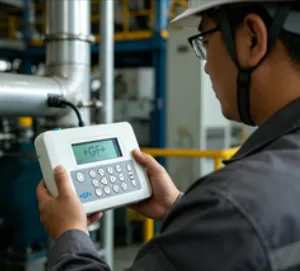 Portable Ultrasonic Flow Meter Clamp On Flow Meter Water Flow Measurement for Industrial Water Treatment PF220 V2 thumbnail-5