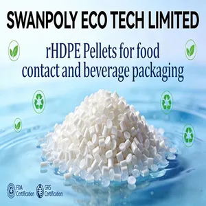 Food Grade PCR RHDPE Recycled Plastic Resin | Swanpoly RHDPE Granules thumbnail-1