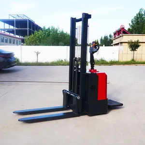 Fast Delivery Pallet Stacker Electric Forklift Pallet Lifter 1000kg 1500kg 2000kg Semi Electric Stacker Price thumbnail-1