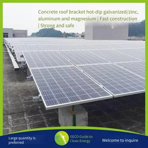 Jugao Geco Concrete Roof Mounts, Cement Block Photovoltaic Mounts, Galvanized, Zinc-aluminum-magnesium, Solar Photovoltaic Power Generation thumbnail-3
