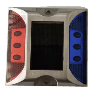 Double Sided Solar LED Road Stud Traffic Lane Marker for Road Safety thumbnail-1