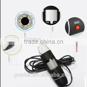 High Quality With New Design USB Electron Microscope 500X 2.0 MP 8-LED USB Digital Microscope thumbnail-3